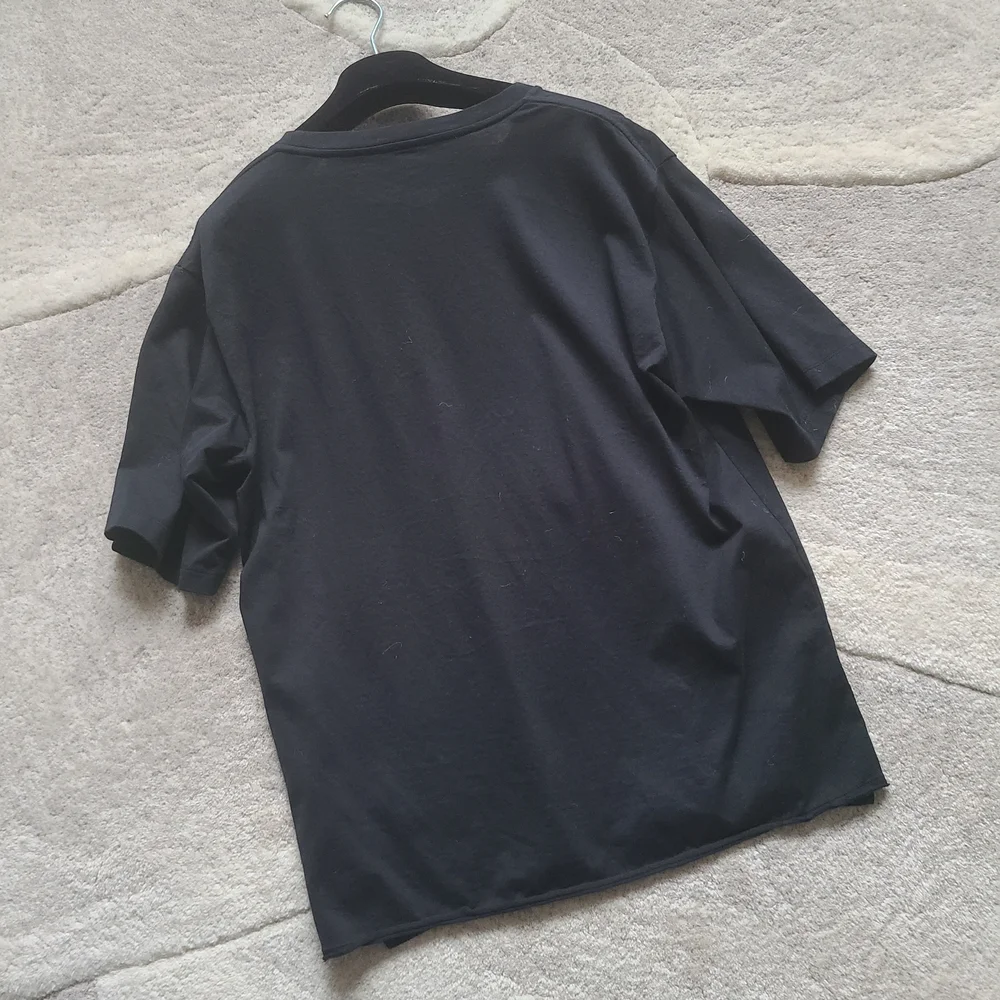 Saint Laurent Paris Black Short Sleeve Rive Gauche Tee - Picture 5 of 7
